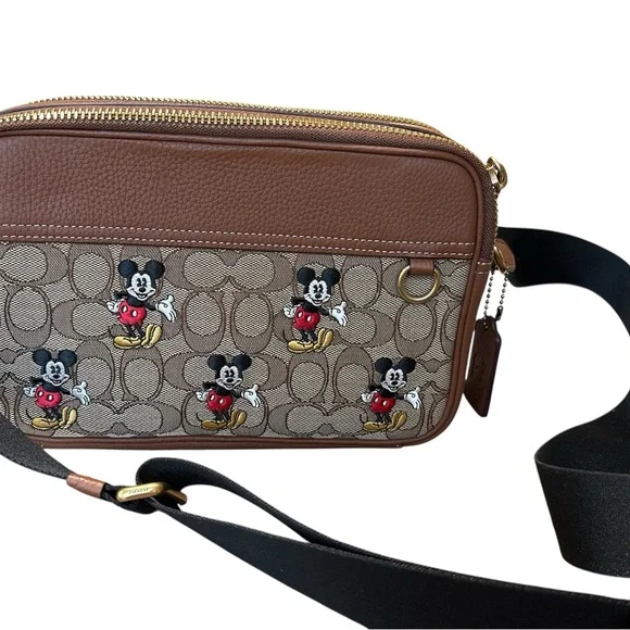 Coach DISNEY X COACH GRAHAM CROSSBODY IN SIGNATURE JACQUARD - Picture 2 of 6